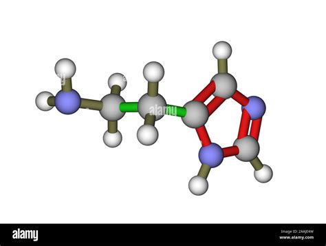 The Molecule Of Histamine Stock Photo Alamy