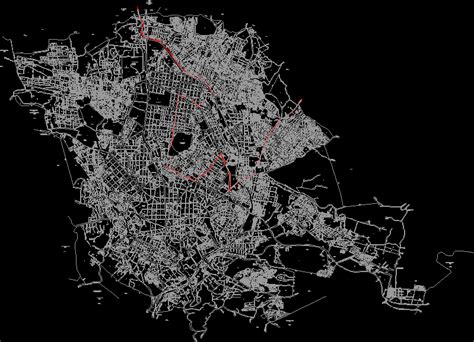 Xalapa Plane With Streets Mexico Dwg Block For Autocad • Designs Cad