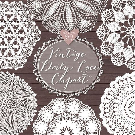 Items similar to Vintage doily lace, Doily Clip art, lace doile clipart, digital lace, lace ...