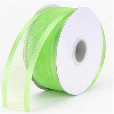 Wholesale Silk Sheer Nylon Organza Ribbon With Satin Side Edge For Gift