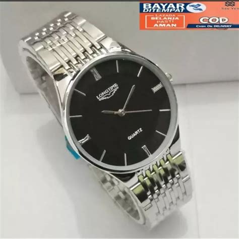 Jual jam tangan analog long time angka romawi tampilan bulat terbaru ...