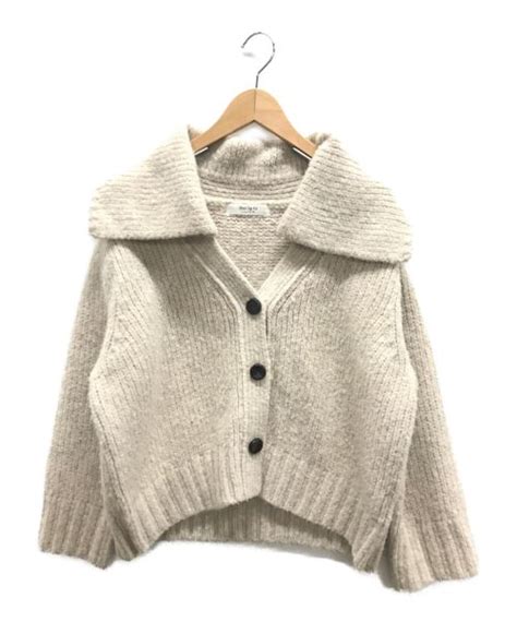 【中古・古着通販】her Lip To ハーリップトゥ Everyday Wool Blend Knit Cardigan（ウールブレンド