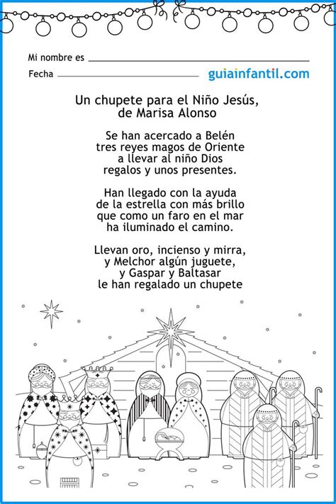 Un chupete para el Niño Jesús Tierna poesía infantil sobre los Reyes