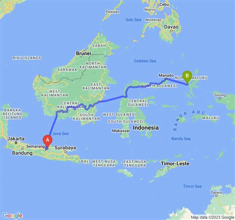 Ini Jarak Dan Durasi Perjalanan Dari Kab Demak Ke Kota Ternate Navi Id