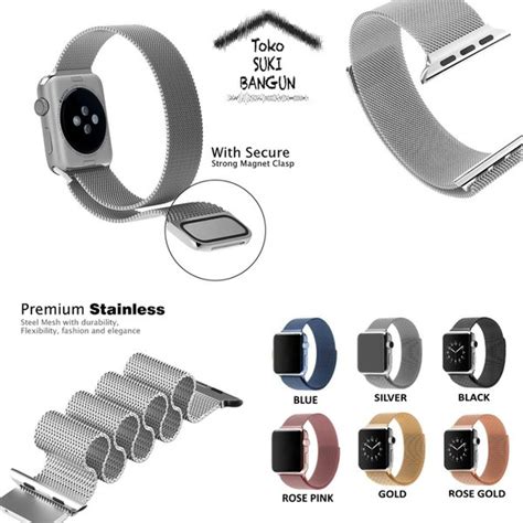 Jual Keren Mm Apple Watch Iwatch Tali Jam Magnet Milanese Stainless