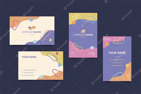 Free Vector | Colorful business card template