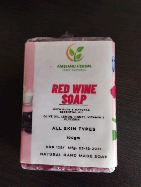 Natural Handmade Soaps Red Wine Soap 100g At Rs 35 Piece Handmade