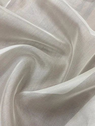 Pure Banarasi Chanderi Cotton RFD Silk Dyeable 70 Grams Fabric Plain