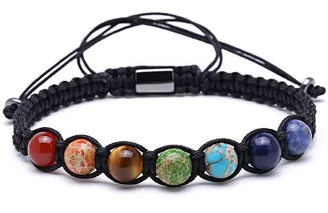 Pulsera Krasha Fashion De Piedras Naturales Para Hombre Meses Sin Inter S