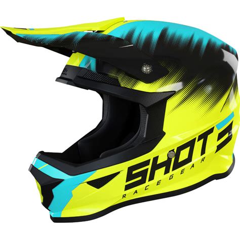 Casque Shot Enfant Furious Neon Yellow Turquoise