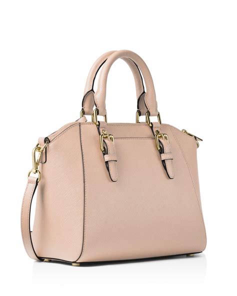 Michael Michael Kors Ciara Medium Leather Messenger Bag In Soft Pink