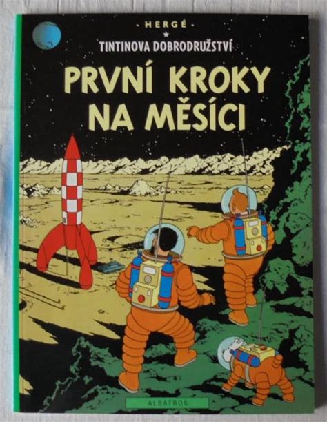 Hergé Tintinova Dobrodružství 17 První Kroky Na Měsíci Dotisk 1 V