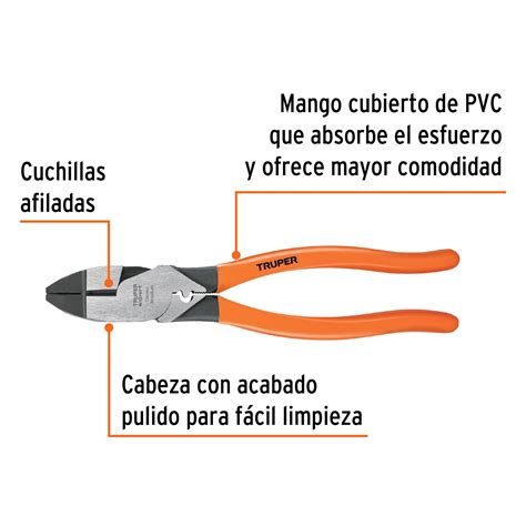 Pinza Para Electricista 9 C Ponchador De Terminales Expert Pinzas