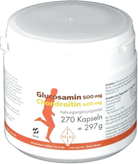 Glucosamin 500 Mg Chondroitin 400 Mg Kapseln 270 Stk Ab 31 00