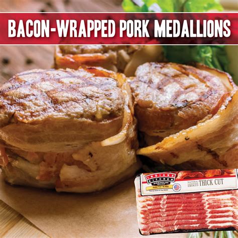 Bacon-Wrapped Pork Medallions | Indiana Kitchen® Brand Pork Products