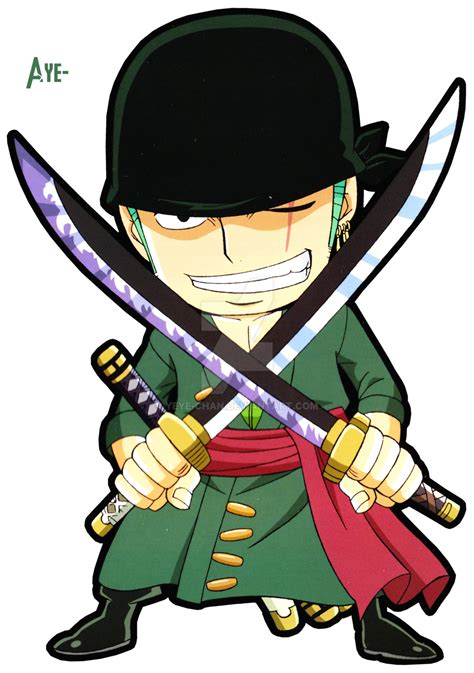 Zoro Chibi Render By Yeye Chan On Deviantart