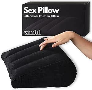 Sinful Sex Position Inflatable Pillow Wedge Pillow Made From Soft Suede Like Material