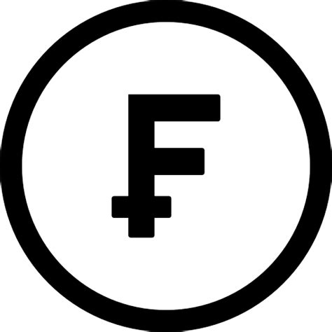 Download Swiss Franc Coin Outline Icon Free Freepngimg