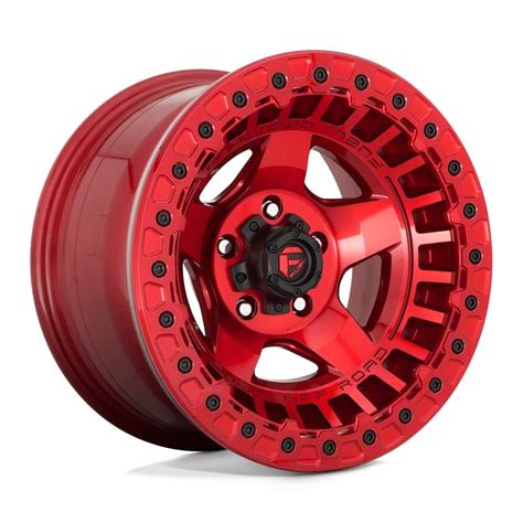 Fuel Wheels Jeep Wrangler Warp Beadlock Candy Red Wheel 17x9 15mm