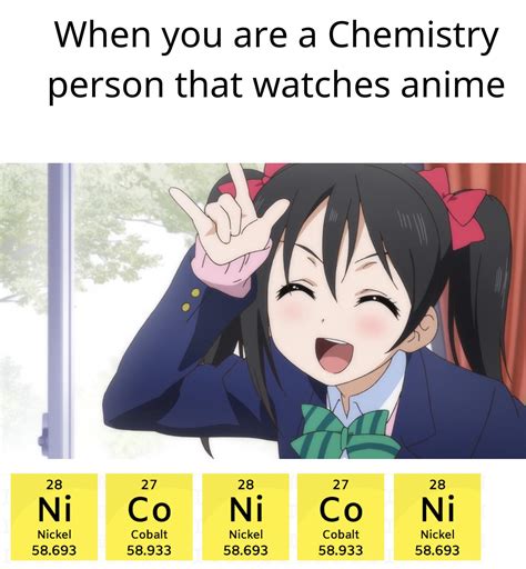 Nico Nico Nii : r/chemistrymemes