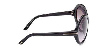 Tom Ford Ft1070 Jada Sunglasses Shiny Black Smoke Gradient