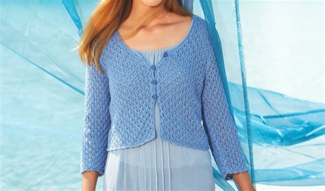 Kurze Damen Strickjacke Mit Lochmuster Jacke Stricken Sommerjacken