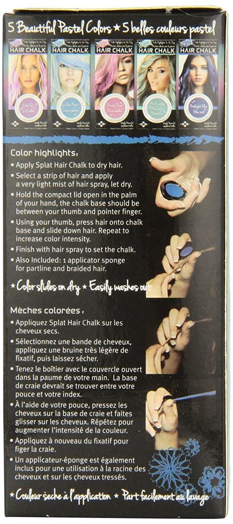 Splat Hair Chalk Instant Vibrant Color Midnight Blue