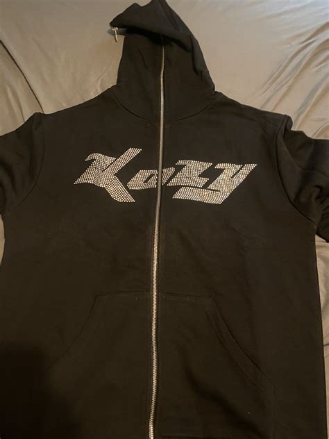 Streetwear Kozy Full Zip Jacket Rhinestone Grailed