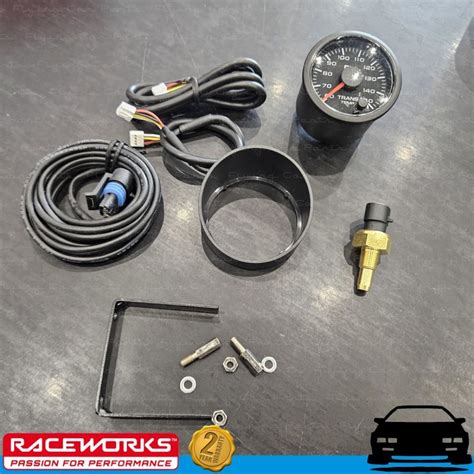 RACEWORKS 52mm Electronic Transmission Temperature Stepper Gauge Kit