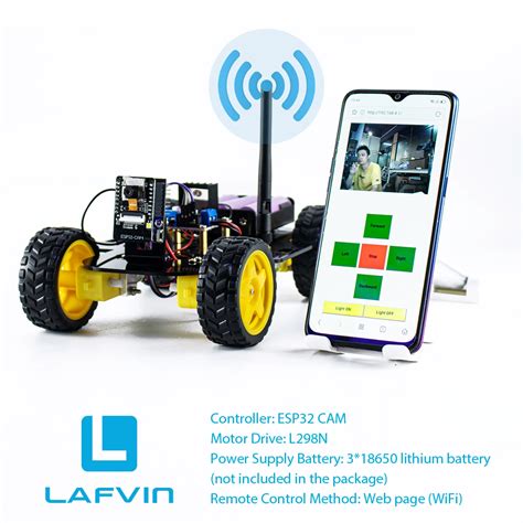 Lafvin Robot Starter Kit For Arduino Project With Esp Camera And Code