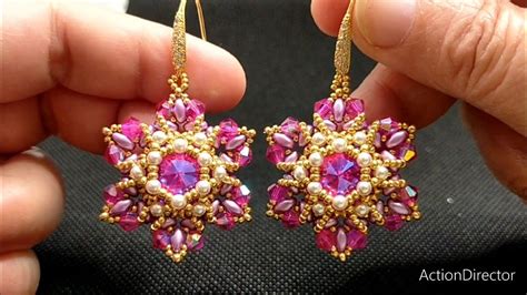 Tutorial Orecchini Azalea Beaded Earrings Tutorials Earring Tutorial