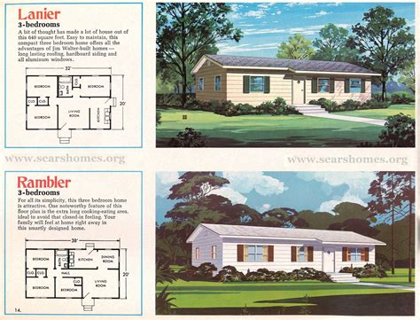 Jim Walter Homes A Peek Inside The 1971 Catalog Sears Modern Homes