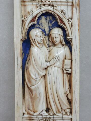 Fragment de polyptyque scènes de la Vie de la Vierge et de la Passion