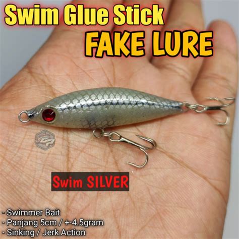 Jual Swimmer Glue Stick Fake Lure Swimbait Untuk Hampala Shopee