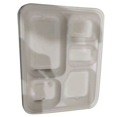 5 Compartment Biodegradable Paper Plate At Rs 9 Piece Biodegradable