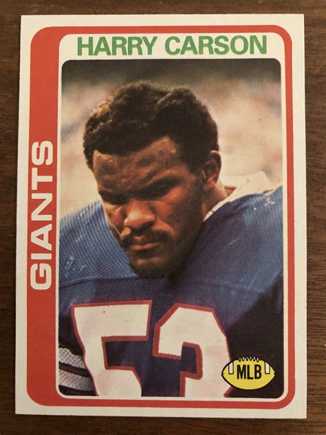 Topps Harry Carson New York Giants Ebay