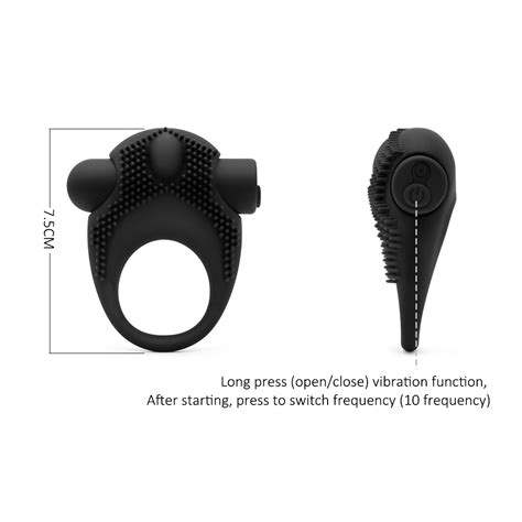 Holex Charging Silicone Vibration Lock Cock Ring Male Delayed