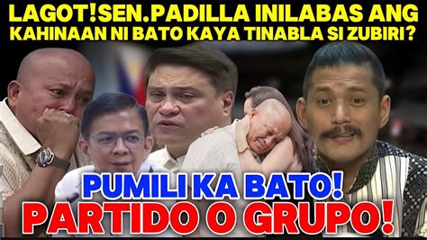 Sen Robin Padilla Inilabas Ang Kahinaan Ni Bato Kaya Tinabla Si Zubiri