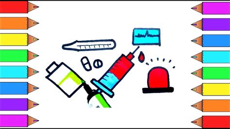 How to Draw a Doctors Kit for Kids #g - Medical Coloring Pages for ...