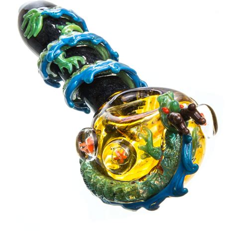 Empire Glassworks Dragon Wrapped Glass Pipe Kings Pipes