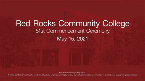 Red Rocks Community College Virtual Commencement 2021 YouTube