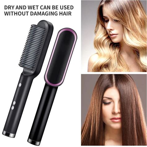 Electric Hot Comb Multifunctional Straight Hair Straightener Comb Negative Ion Anti Scalding