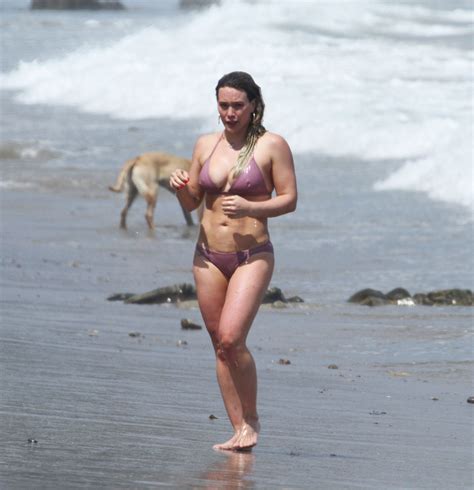 HILARY DUFF In Bikini At A Beach In Malibu HawtCelebs