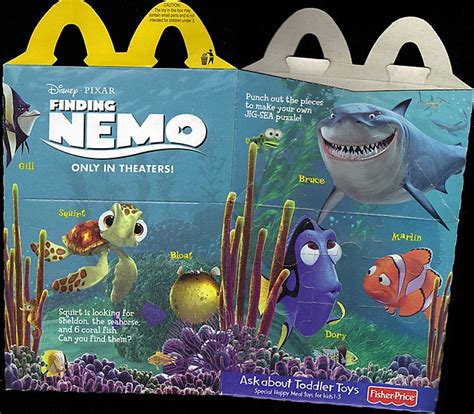 Mcdonald S Happy Meal Featuring Disney•pixar S Finding Nemo I 2003 Flickr Photo Sharing