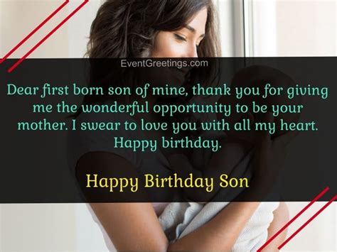 20 Cute Happy Birthday To My First Born Son With Love Cute Happy