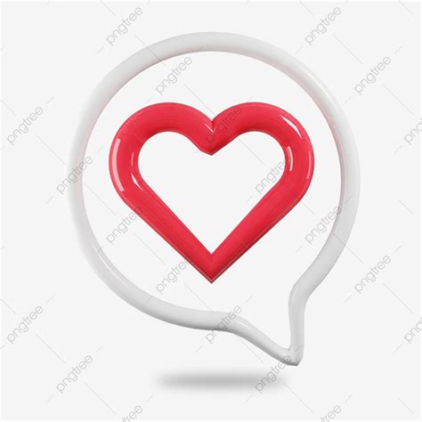 Social Media Marketing Clipart Transparent Background 3d Likes Red