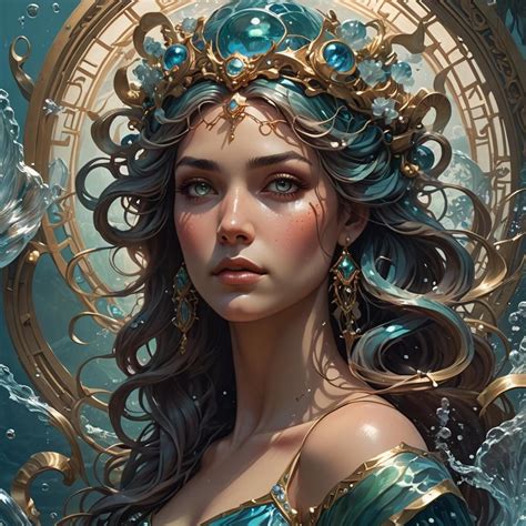 Amphitrite Goddess Of The Sea Wife Of Poseidon Ai Generated Artwork