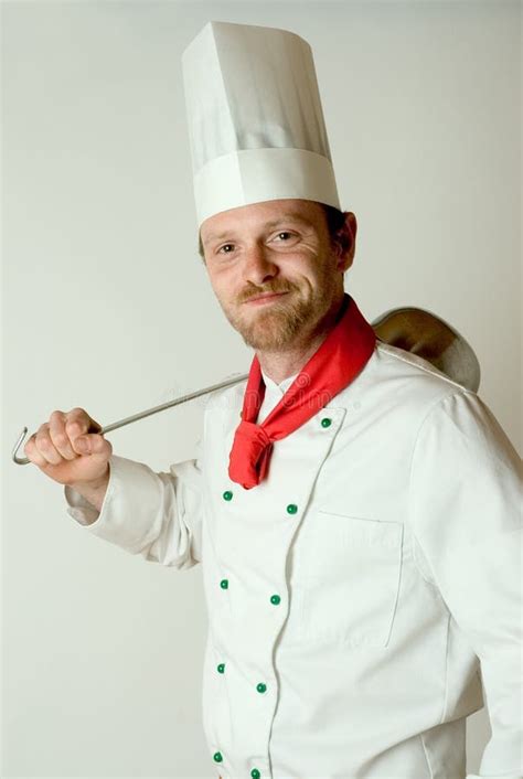 Chef Kok Op Het Werk Stock Foto Image Of Zaken Chef Heerlijk 765994