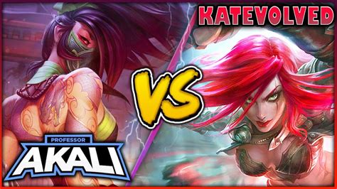 Professor Akali Vs Katevolved Rank Challenger Katarina Vs Best