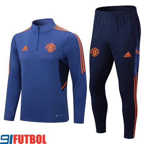 Tienda Online Chandal Equipos De Futbol Manchester United Azul